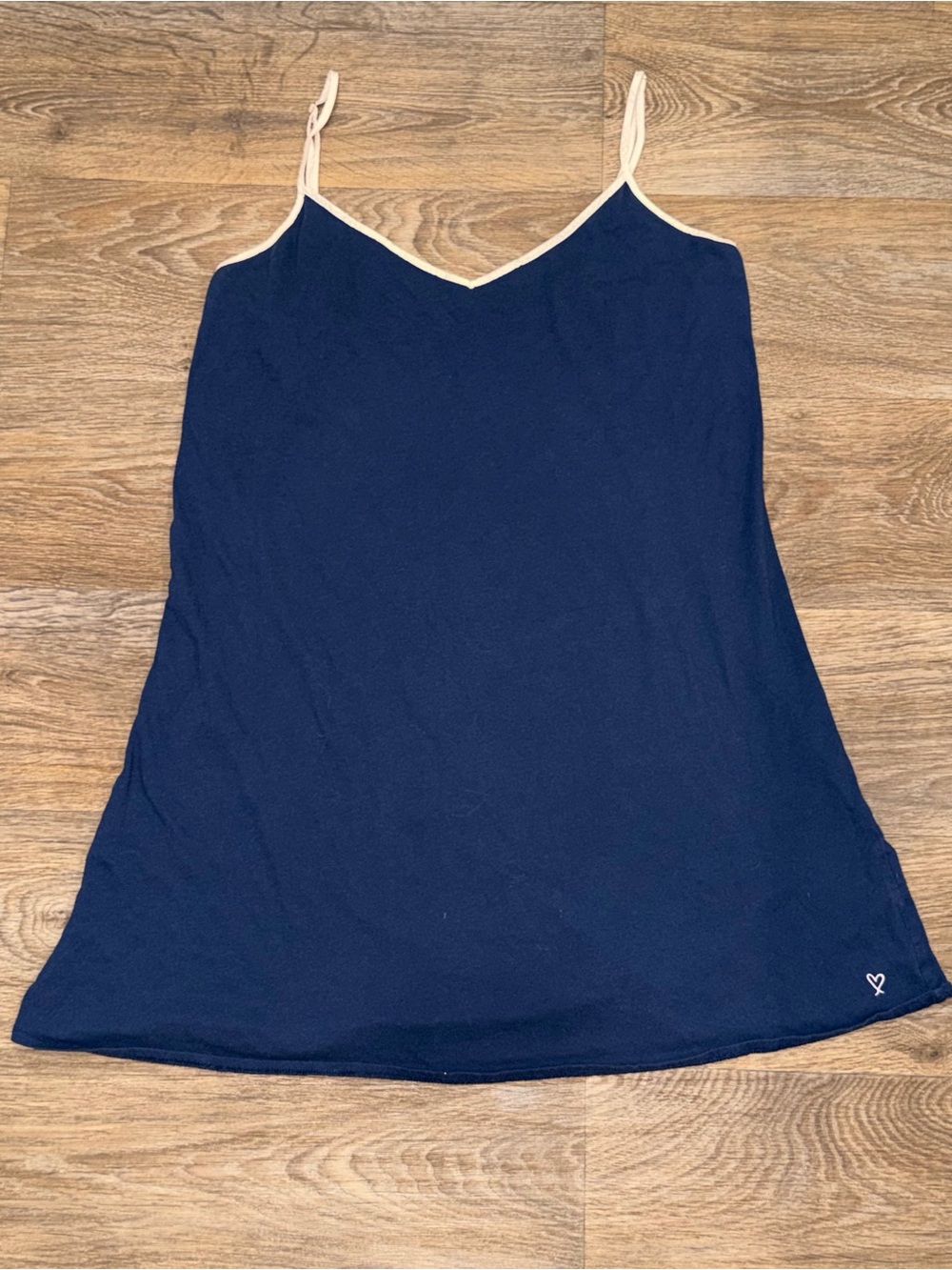 Victoria's Secret Navy Slip with Cream Trim